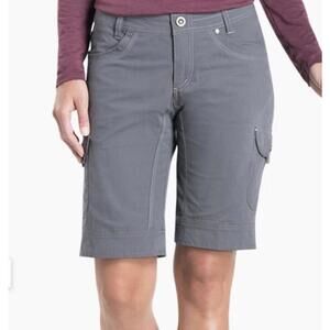 Kuhl Splash 11" Womens Sz 10 Cargo Shorts Shadow Gray Hiking Outdoor Gorp